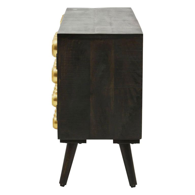 Arti TV Unit - 2 Door - Black - Mango Wood
