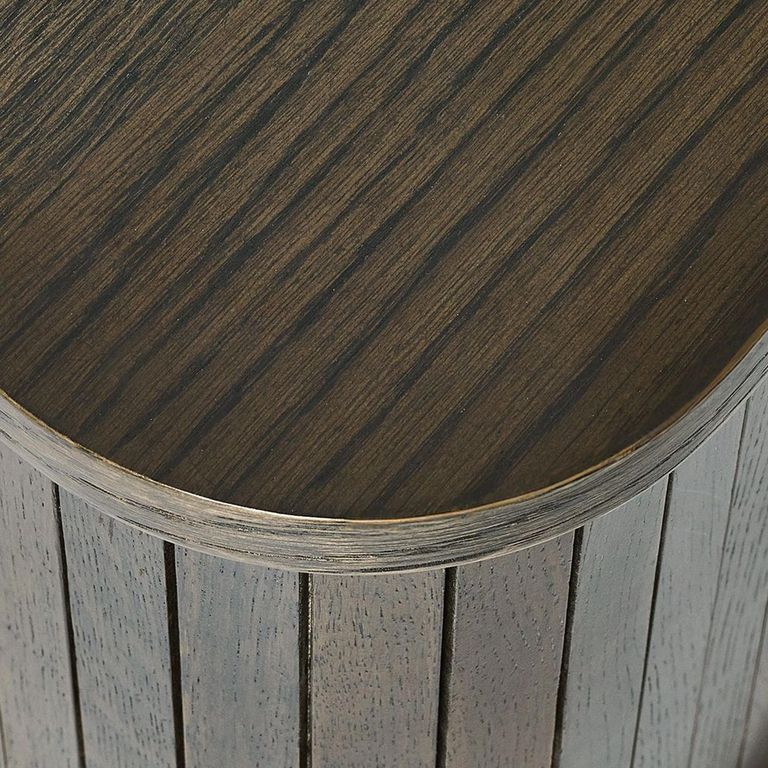 Arya Ribbed Dark Oak TV Unit - 160cm