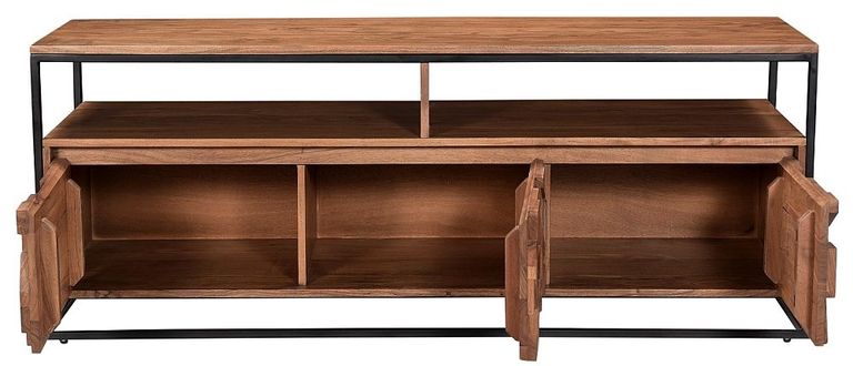 Axis Acacia Wood TV Unit - 142cm - Geometric