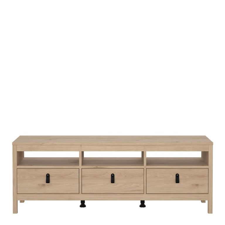 Barcelona Jackson Hickory Oak 3 Drawer TV Unit