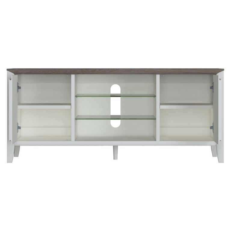 Bergen Grey Washed Oak & Soft Grey Entertainment Unit - 43in