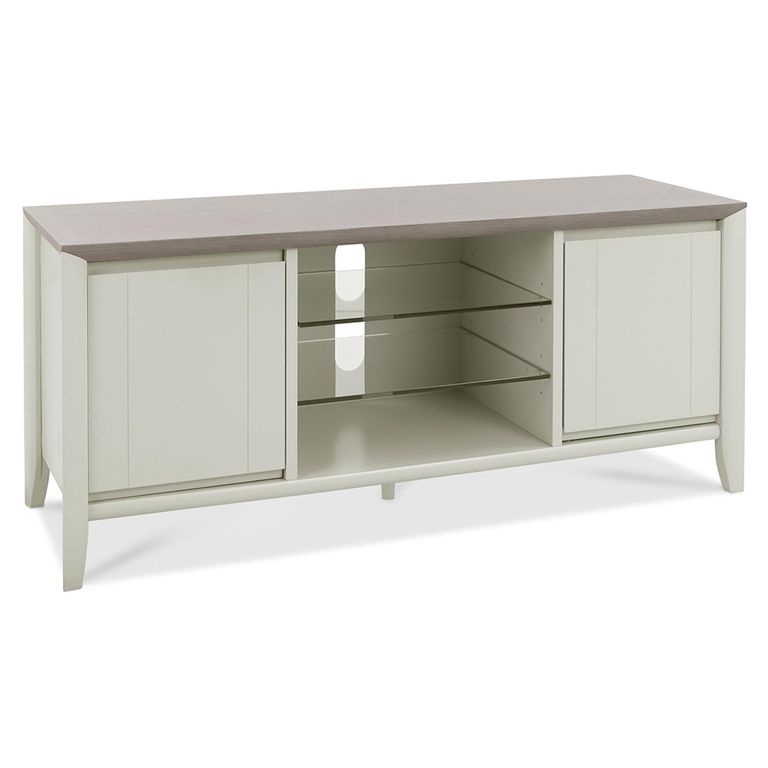 Bergen Grey Washed Oak & Soft Grey Entertainment Unit - 43in