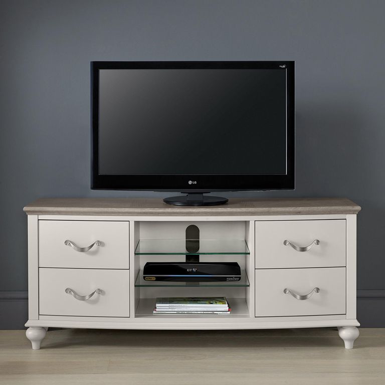 Montreux TV Unit - Grey Washed Oak & Soft Grey