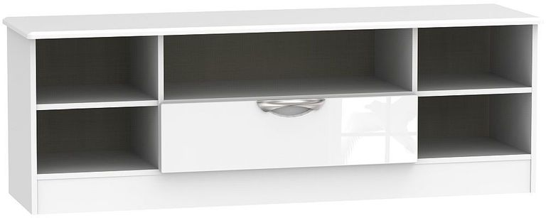 Camden White Gloss 145cm Wide TV Unit