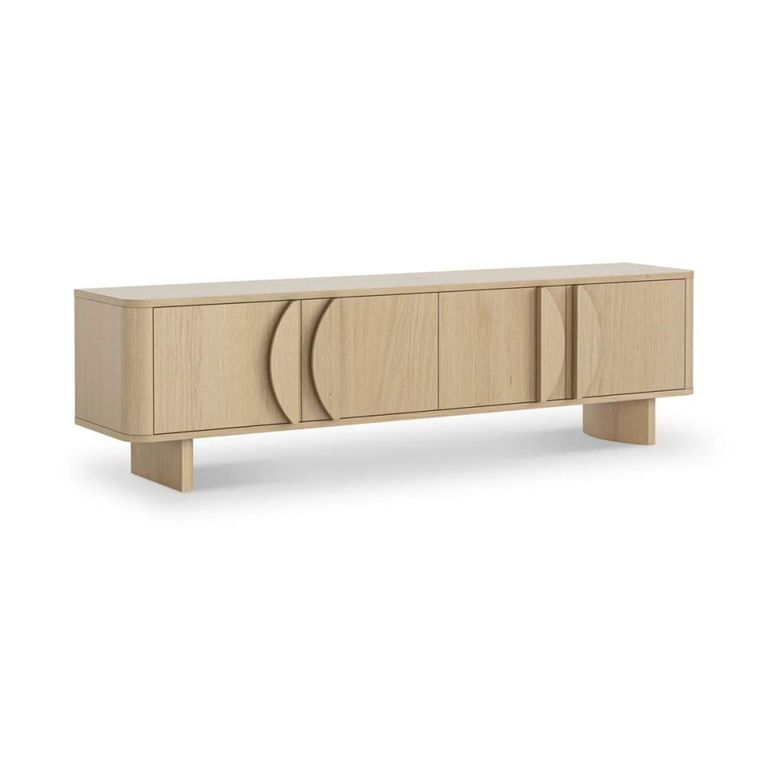 Cara Large TV Unit - 4 Door - Oak