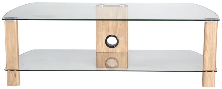 Ceiba Clear Glass 120cm TV Stand - ADCE1200-LO
