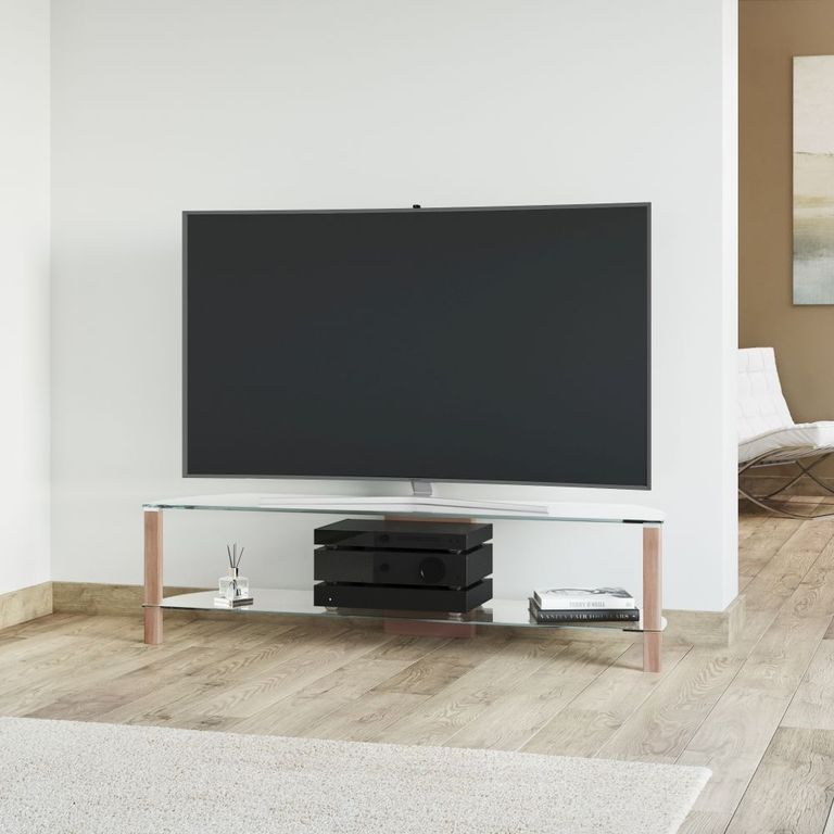 Ceiba Clear Glass 150cm TV Stand - ADCE1500-LO