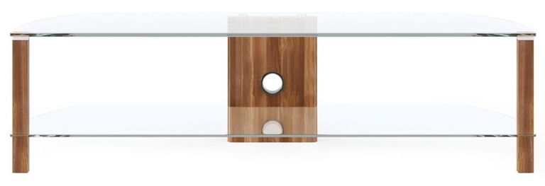 Ceiba Clear Glass 150cm TV Stand - ADCE1500-WAL