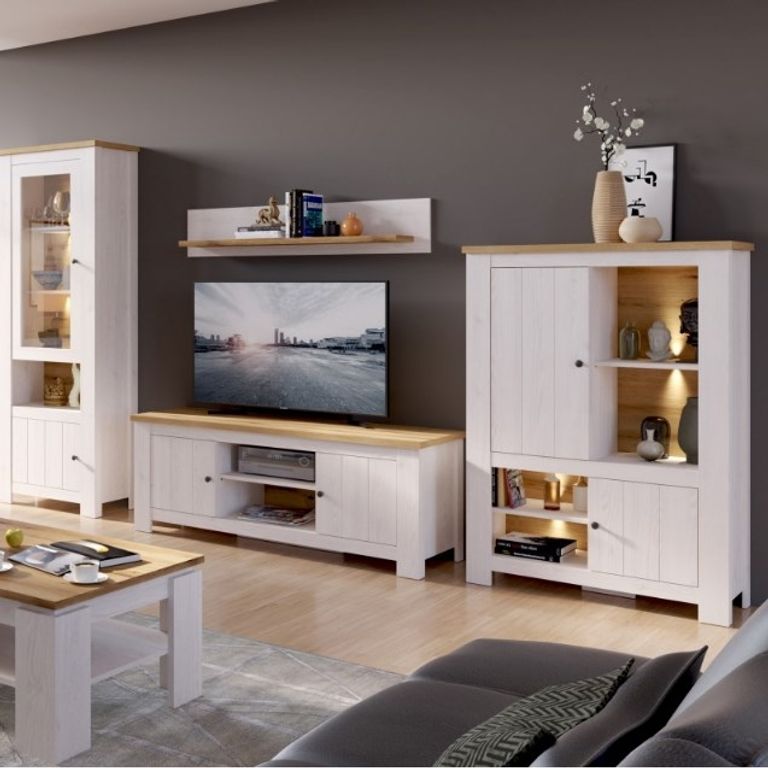 Celesto White 154cm TV Unit