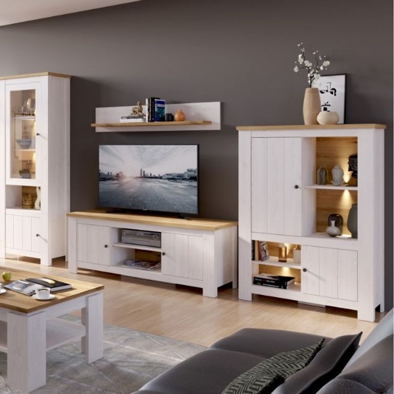 Celesto White Large TV Unit