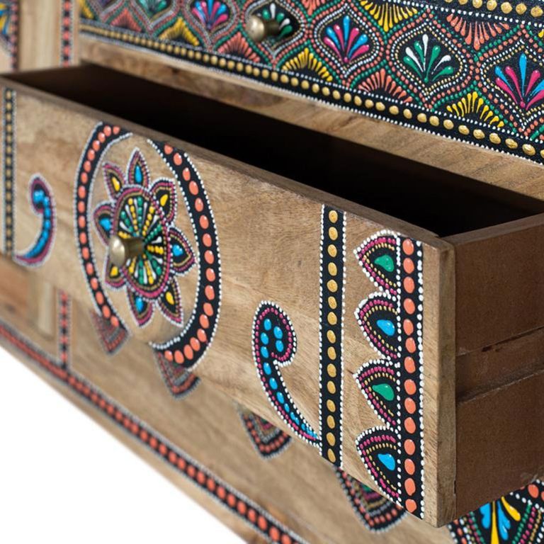 Chieti TV Unit - Mango Wood - Painted - Storage Style