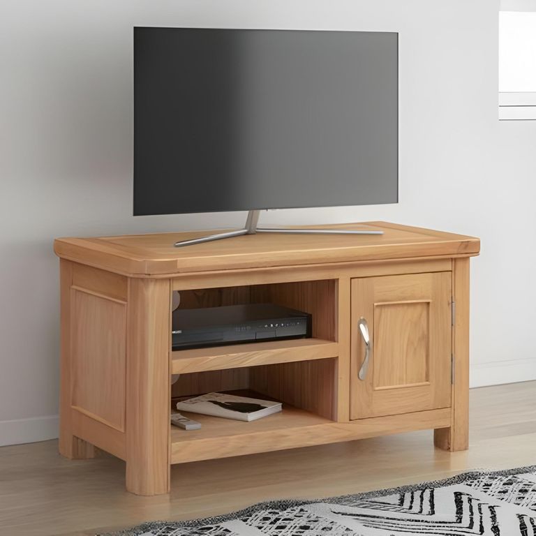 Clarion TV Unit - 1 Door - Small - Oak