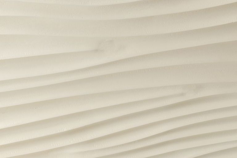 Clearance - Wave Mango Wood TV Unit, Bone White Ripple Pattern 100cm Wide, Stand Upto 32in Plasma - 1 Door with 2 Shelf - Brand New Item