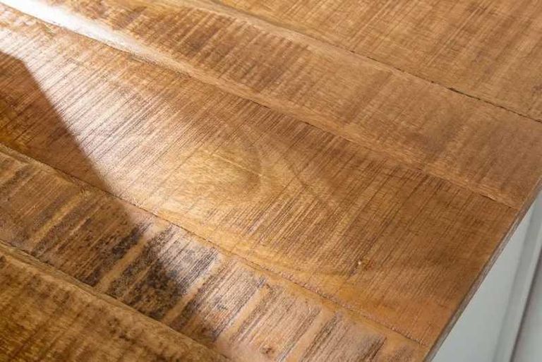 Coastal White and Wood 145cm TV Cabinet