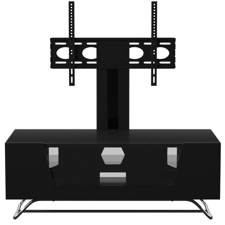 Conway 120cm TV Stand with Bracket in Black - CRO2-1200BKT-BK