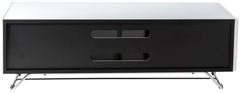 Conway Concept 120cm TV Stand in Black with Speaker Mesh Front - CRO2-1200CPT-BLK