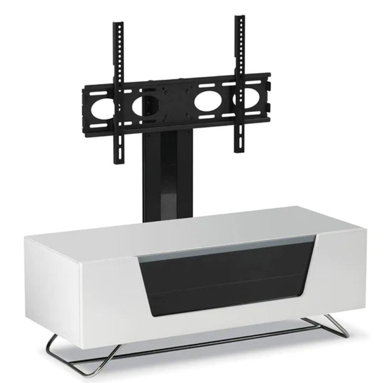 Conway White Cantilever 100cm TV Stand - CRO2-1000BKT-WHT