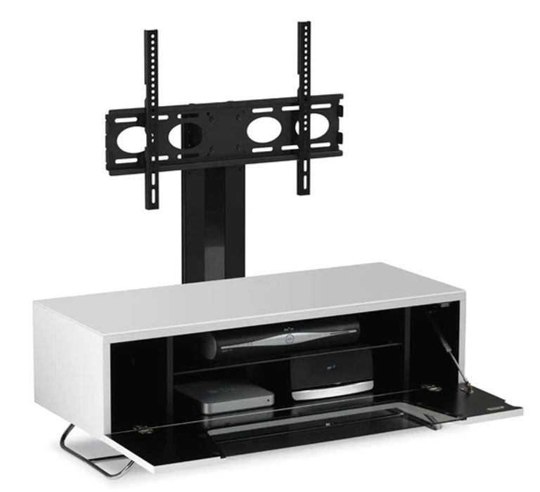 Conway White Cantilever 100cm TV Stand - CRO2-1000BKT-WHT