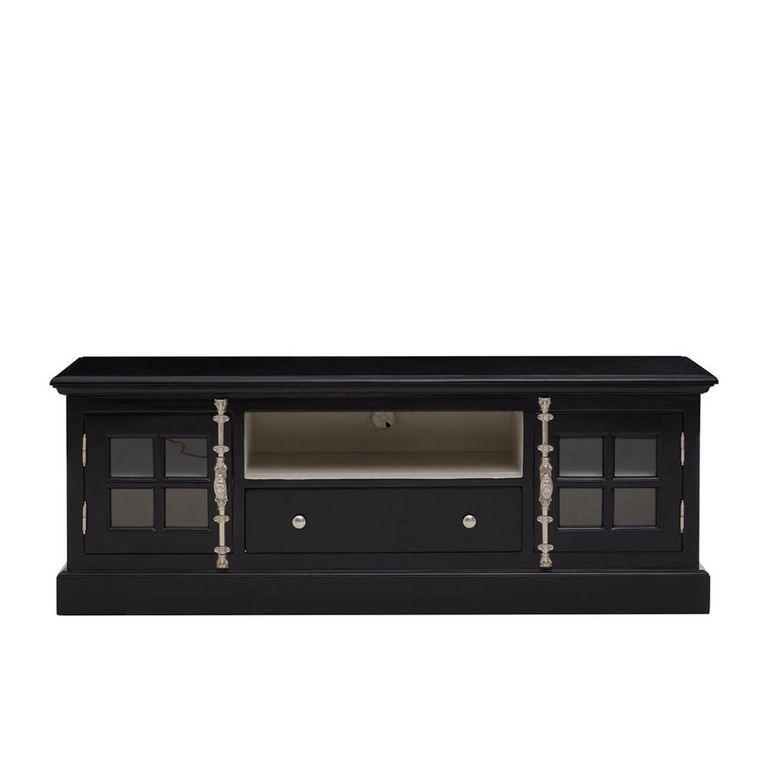 Covent TV Unit - Storage - Black Mahogany Wood