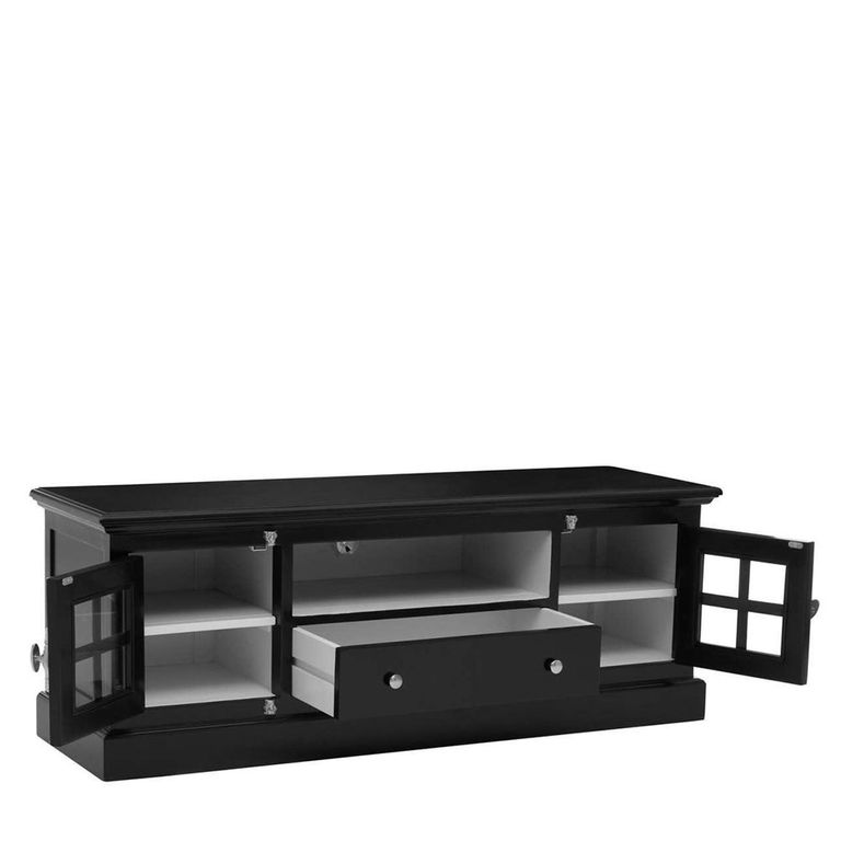Covent TV Unit - Storage - Black Mahogany Wood