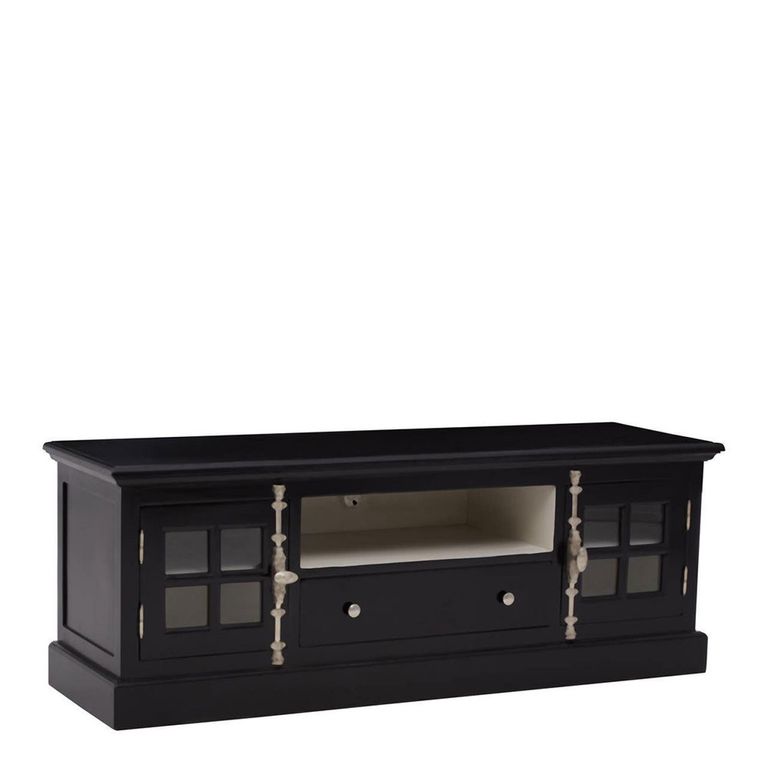 Covent TV Unit - Storage - Black Mahogany Wood