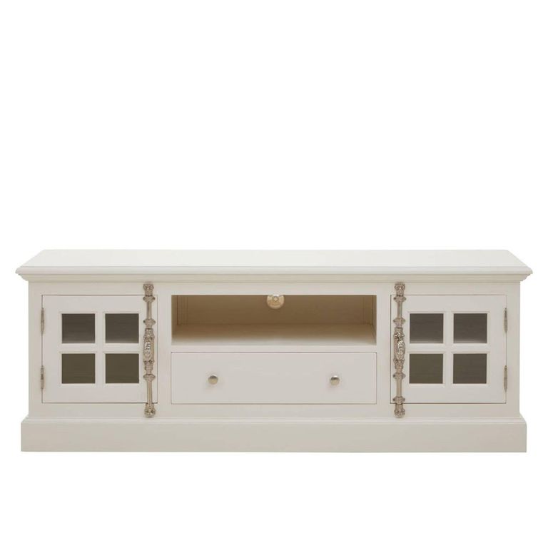 Covent TV Unit - Storage - White Mahogany Wood