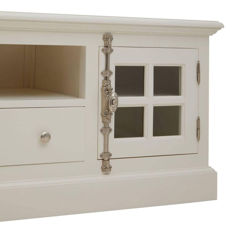 Covent TV Unit - Storage - White Mahogany Wood