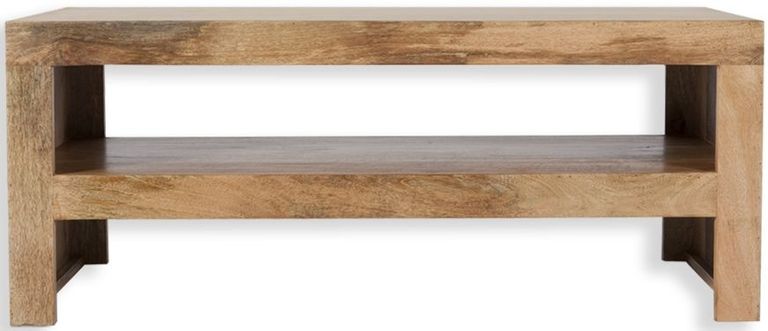 Cuban Natural Mango Wood 110cm TV Unit