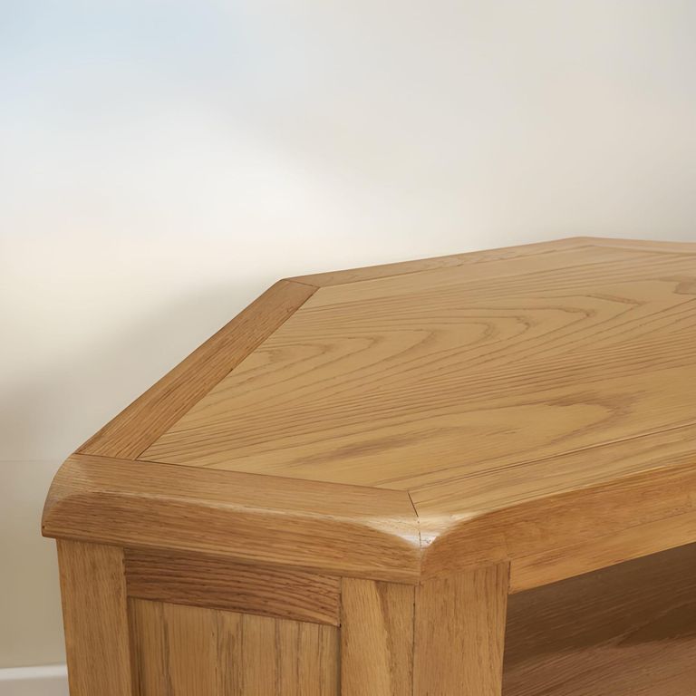 Dorset TV Unit - 1 Drawer - Corner - Oak