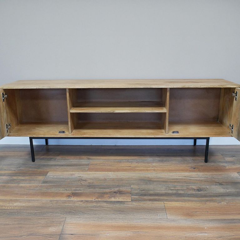 TV Unit - Mango Wood - 2 Door