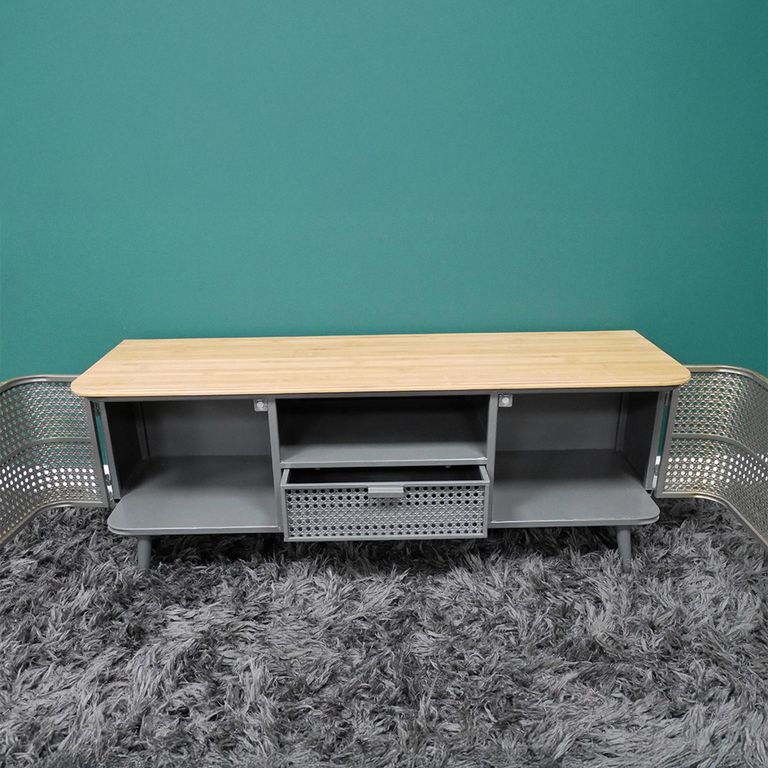 TV Unit - Wood and Metal - Storage