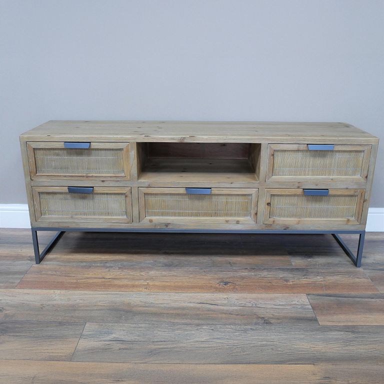TV Unit - Wooden - 5 Drawer