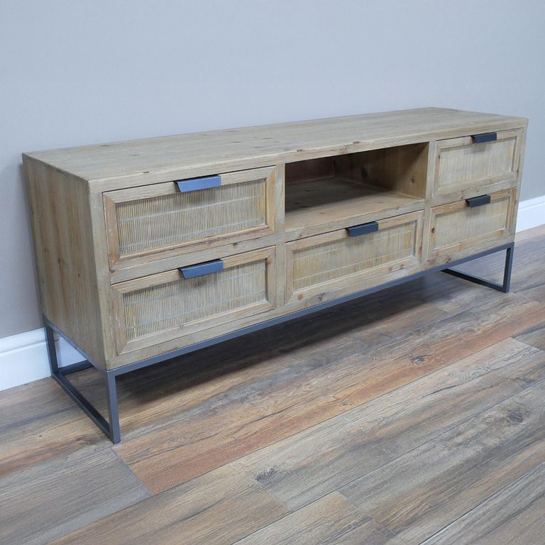 TV Unit - Wooden - 5 Drawer