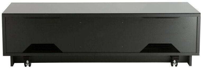 Evans High Gloss Black 125cm TV Cabinet Tall - EMT1250XL-BLK