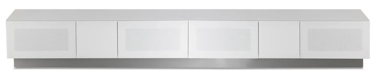 Evans High Gloss White 250cm TV Cabinet - EMTMOD2500-WHI