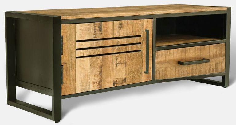 Frais Industrial Rustic Wood 118cm TV Unit