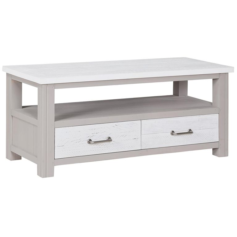 Greystone Reclaimed Wood TV Unit - 2 Drawer