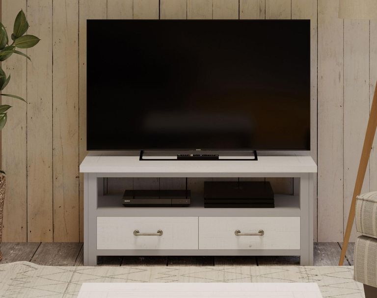 Greystone Reclaimed Wood TV Unit - 2 Drawer