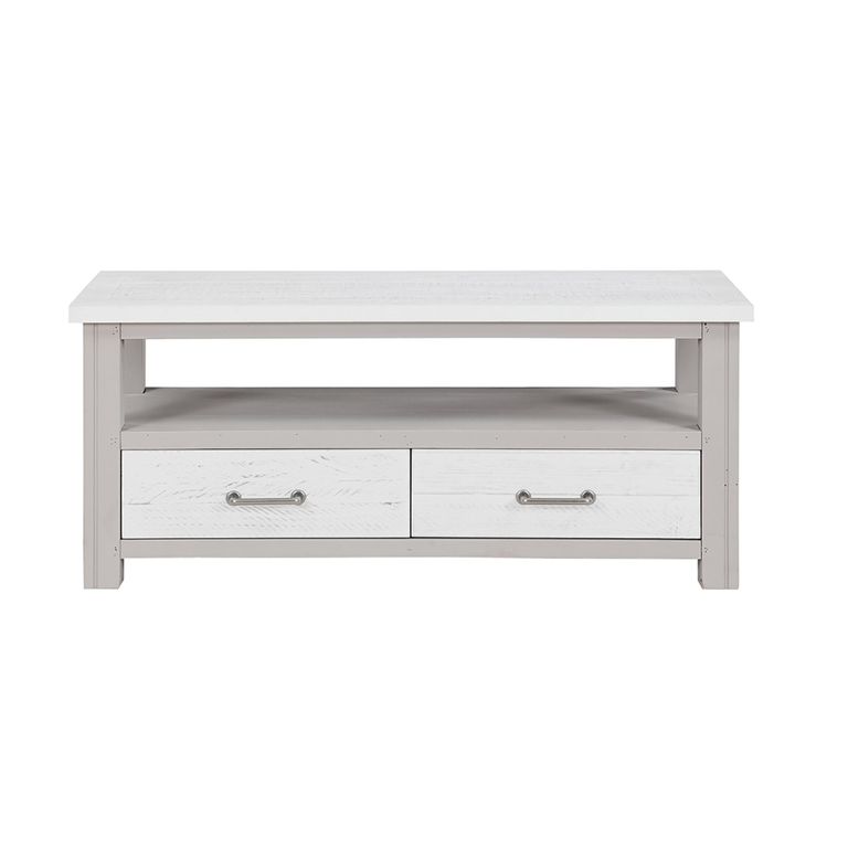 Greystone Reclaimed Wood TV Unit - 2 Drawer
