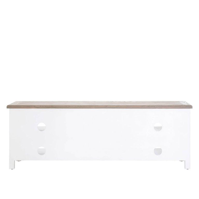 Hampstead TV Unit - 2 Drawer - White and Oak