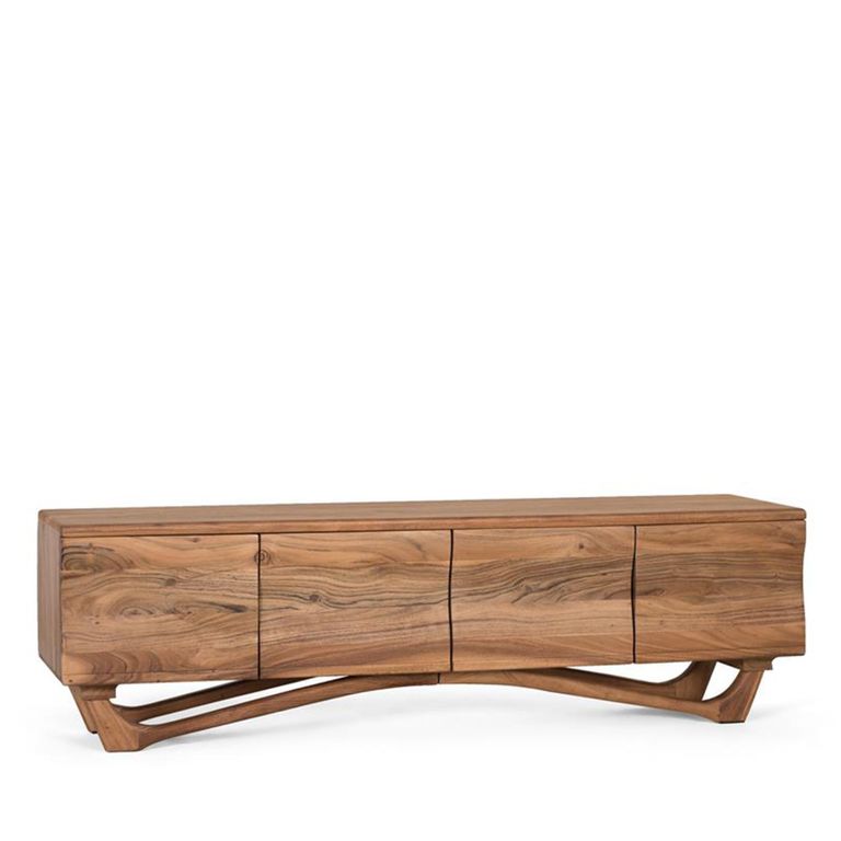 Hattie TV Unit - Acacia Wood - 4 Door - Large