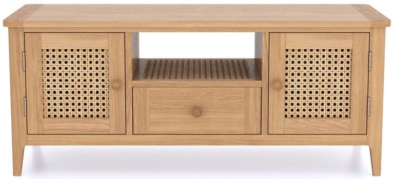 Henley Oak and Rattan 120cm TV Unit