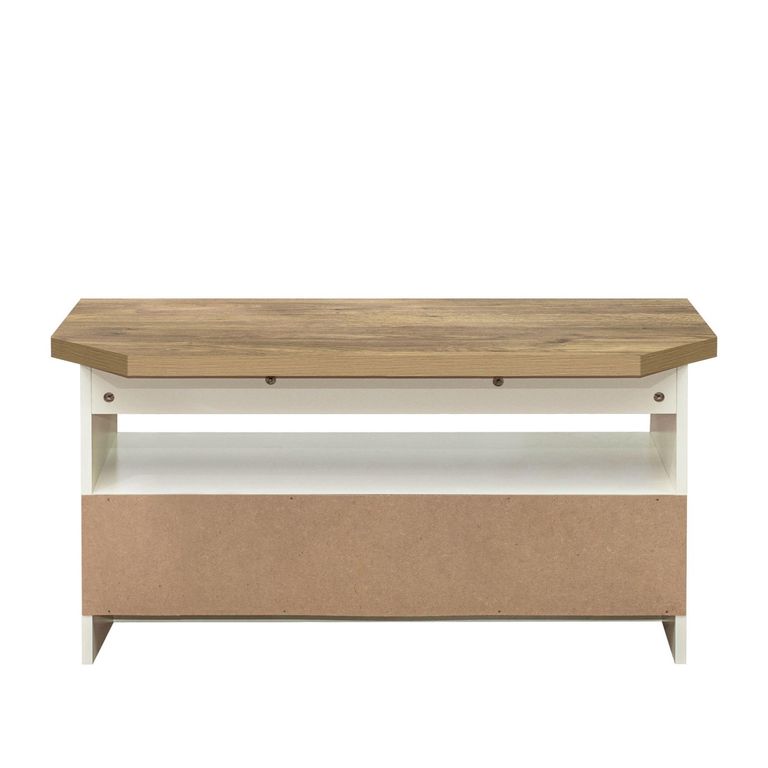 Highgate Corner TV Unit - 2 Drawer - Cream Painted