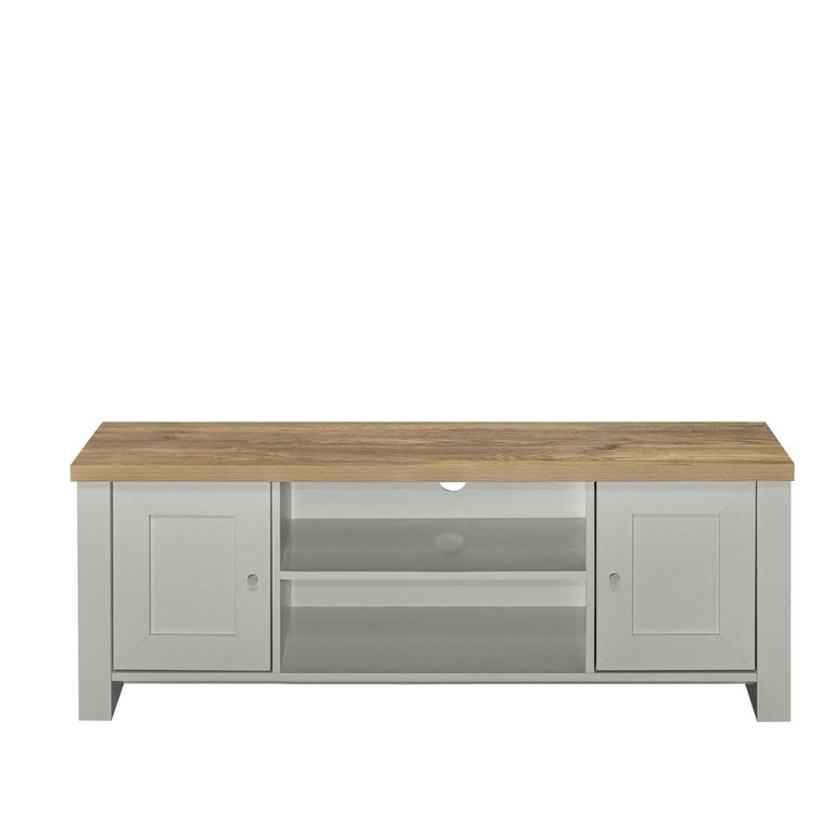 Highgate Large TV Unit - 130cm - Grey Painted