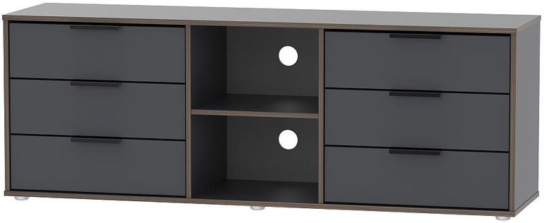 Hong Kong Graphite 150cm TV Unit with Glides Legs