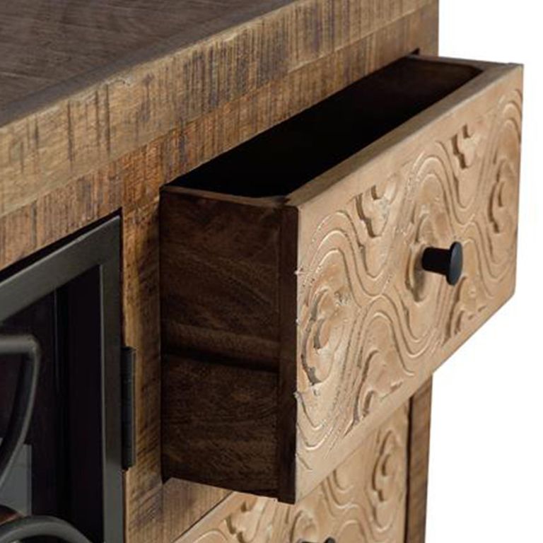 Hopkins TV Unit - Mango Wood - Storage - Large