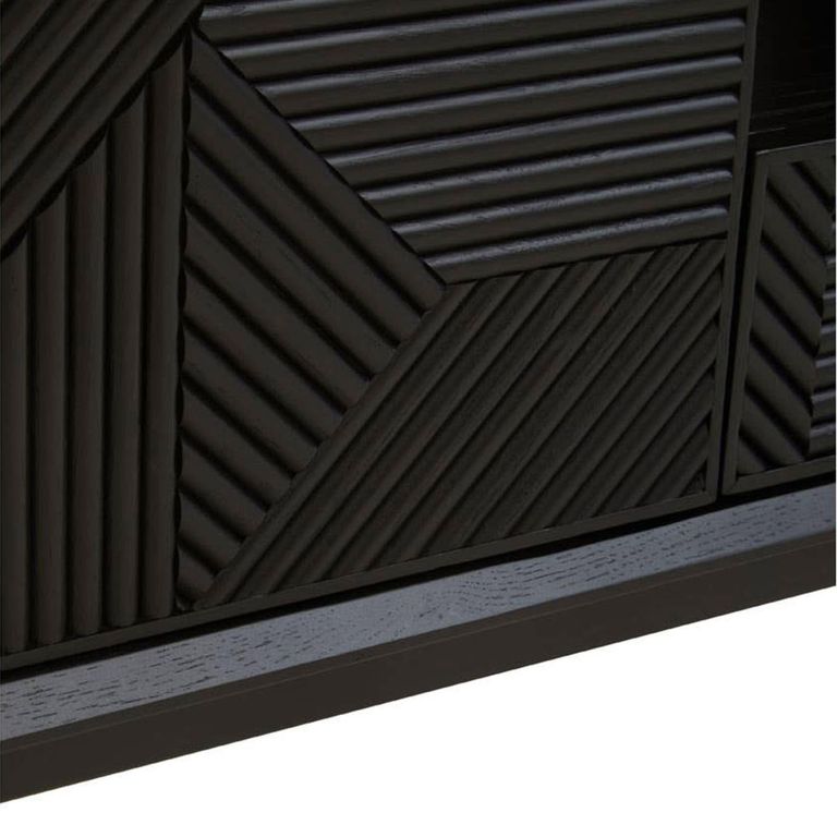 Jakara TV Unit - 2 Door - Black Wood