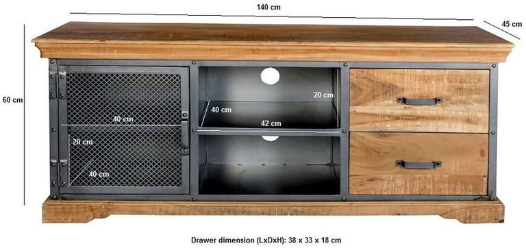 Jammu Industrial 140cm TV Unit