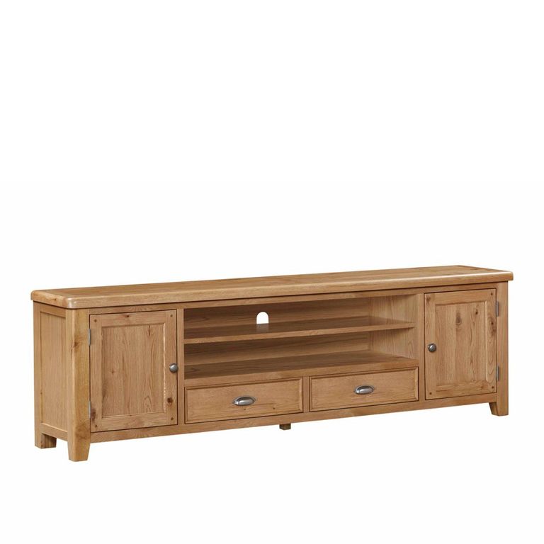 Janelle Storage TV Unit - Large - Rustic Oak