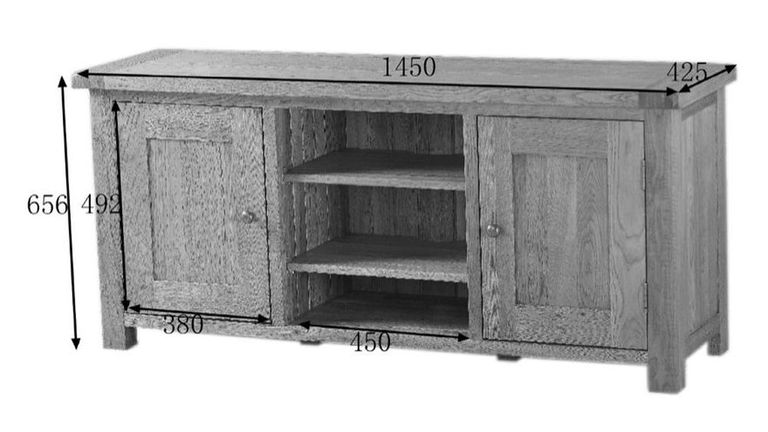 Kent Oak Large TV Unit